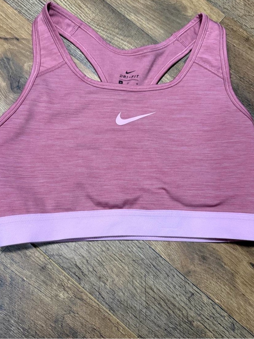 Nike Pink Racerback Sports Bra Size Medium